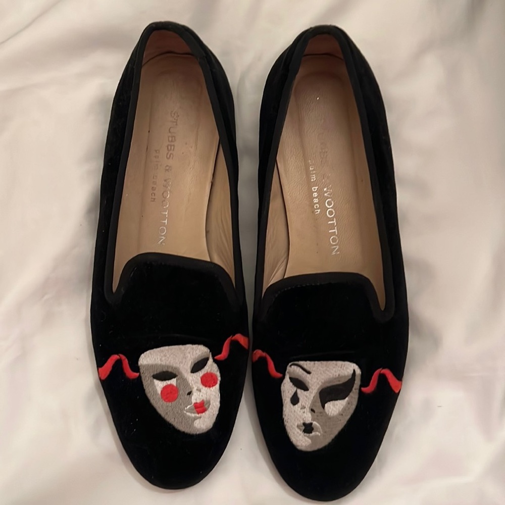 STUBBS & WOOTTON velvet loafers